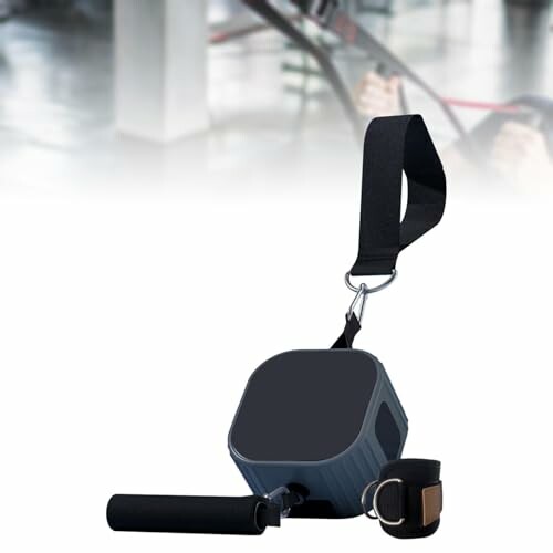 Tragbares Fitnessgerät mit Griff und Gurt